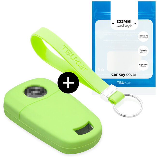 Funda Carcasa llave compatible con Opel - Funda de Silicona - Cover de Llave Coche - Glow in the Dark