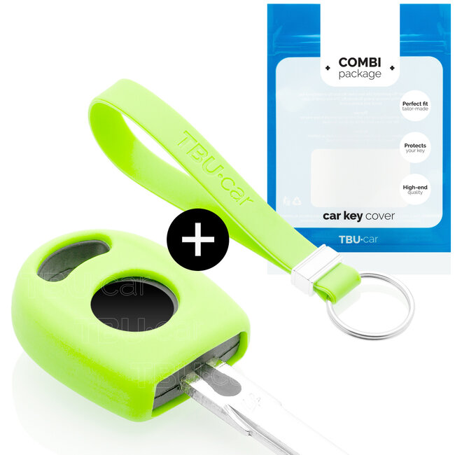 Funda Carcasa llave compatible con VW - Funda de Silicona - Cover de Llave Coche - Glow in the Dark