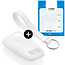 Funda Carcasa llave compatible con VW - Funda de Silicona - Cover de Llave Coche - Blanco