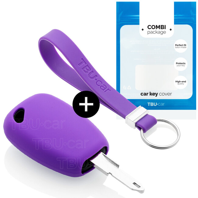 Capa para chave do carro compatível com Nissan - Capa Protetora de Chave Remota de Silicone - Tampa Remota FOB - Roxo