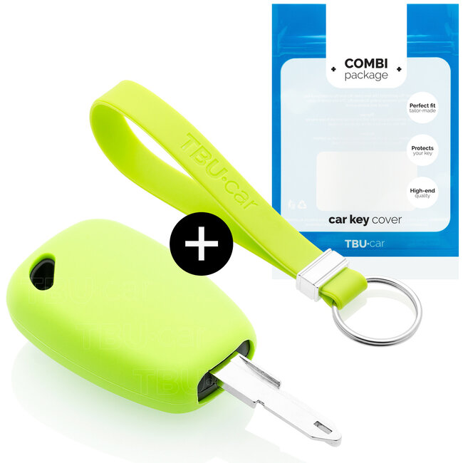 Capa para chave do carro compatível com Nissan - Capa Protetora de Chave Remota de Silicone - Tampa Remota FOB - Verde lima