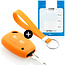 Capa para chave do carro compatível com Nissan - Capa Protetora de Chave Remota de Silicone - Tampa Remota FOB - Laranja