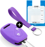 TBU car Honda Capa Silicone Chave do carro - Capa protetora - Tampa remota FOB - Roxo