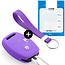 Capa para chave do carro compatível com Honda - Capa Protetora de Chave Remota de Silicone - Tampa Remota FOB - Roxo