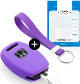 TBU car TBU car Car key cover compatible with Honda - Silicone Protective Remote Key Shell - FOB Case Cover - Purple