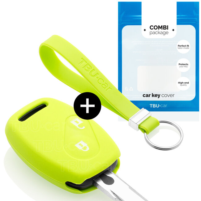 Housse de Protection clé compatible avec Honda - Coque Cover Housse étui en Silicone - Citron vert