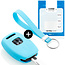 Capa para chave do carro compatível com Honda - Capa Protetora de Chave Remota de Silicone - Tampa Remota FOB - Azul claro