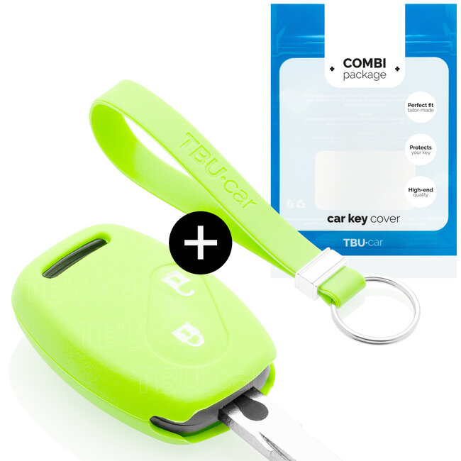 Sleutel cover compatibel met Honda - Silicone sleutelhoesje - beschermhoesje autosleutel - Glow in the Dark