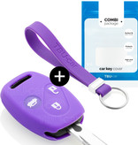 TBU car Honda Capa Silicone Chave do carro - Capa protetora - Tampa remota FOB - Roxo