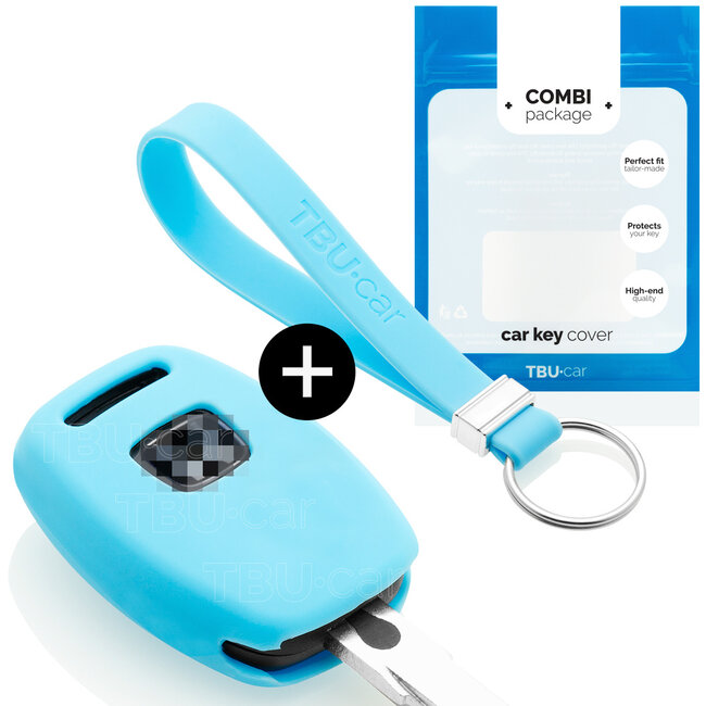 Funda Carcasa llave compatible con Honda - Funda de Silicona - Cover de Llave Coche - Azul claro