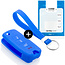Capa para chave do carro compatível com Jeep - Capa Protetora de Chave Remota de Silicone - Tampa Remota FOB - Azul