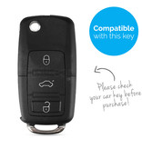 TBU car TBU car Car key cover compatible with Audi - Silicone Protective Remote Key Shell - FOB Case Cover - White