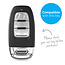 Sleutel cover compatibel met Audi - Silicone sleutelhoesje - beschermhoesje autosleutel - Zebra