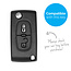 Car key cover compatible with Citroën - Silicone Protective Remote Key Shell - FOB Case Cover - Blue