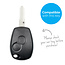 Capa para chave do carro compatível com Dacia - Capa Protetora de Chave Remota de Silicone - Tampa Remota FOB - Preto