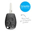 Capa para chave do carro compatível com Dacia - Capa Protetora de Chave Remota de Silicone - Tampa Remota FOB - Preto