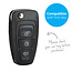 Capa para chave do carro compatível com Ford - Capa Protetora de Chave Remota de Silicone - Tampa Remota FOB - Rosa