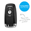 Capa para chave do carro compatível com Ford - Capa Protetora de Chave Remota de Silicone - Tampa Remota FOB - Preto