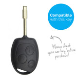 TBU car TBU car Sleutel cover compatibel met Ford - Silicone sleutelhoesje - beschermhoesje autosleutel - Rood