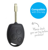 TBU car TBU car Car key cover compatible with Ford - Silicone Protective Remote Key Shell - FOB Case Cover - Purple