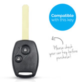 TBU car TBU car Car key cover compatible with Honda - Silicone Protective Remote Key Shell - FOB Case Cover - Light Blue