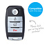 Capa para chave do carro compatível com Hyundai - Capa Protetora de Chave Remota de Silicone - Tampa Remota FOB - Preto