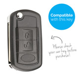 TBU car TBU car Car key cover compatible with Land Rover - Silicone Protective Remote Key Shell - FOB Case Cover - Black
