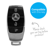 TBU car TBU car Sleutel cover compatibel met Mercedes - Silicone sleutelhoesje - beschermhoesje autosleutel - Rood