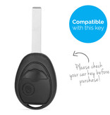 TBU car TBU car Car key cover compatible with Mini - Silicone Protective Remote Key Shell - FOB Case Cover - Black