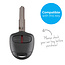 Capa para chave do carro compatível com Mitsubishi - Capa Protetora de Chave Remota de Silicone - Tampa Remota FOB - Preto