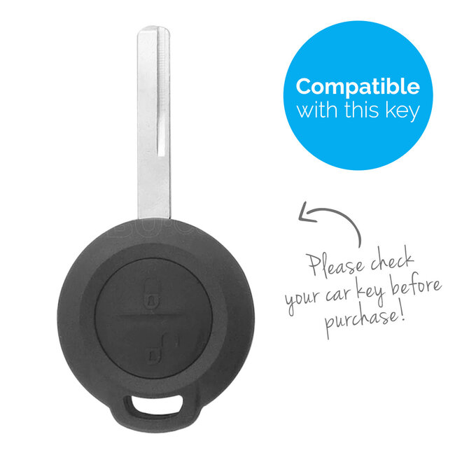 Capa para chave do carro compatível com Mitsubishi - Capa Protetora de Chave Remota de Silicone - Tampa Remota FOB - Laranja