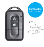 TBU car TBU car Autoschlüssel Hülle kompatibel mit Nissan 2 Tasten (Keyless Entry) - Schutzhülle aus Silikon - Auto Schlüsselhülle Cover in Blau