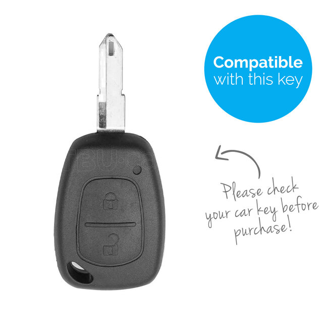 Sleutel cover compatibel met Nissan - Silicone sleutelhoesje - beschermhoesje autosleutel - Roze