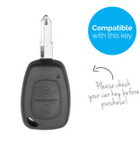 TBU car TBU car Car key cover compatible with Nissan - Silicone Protective Remote Key Shell - FOB Case Cover - Zebra