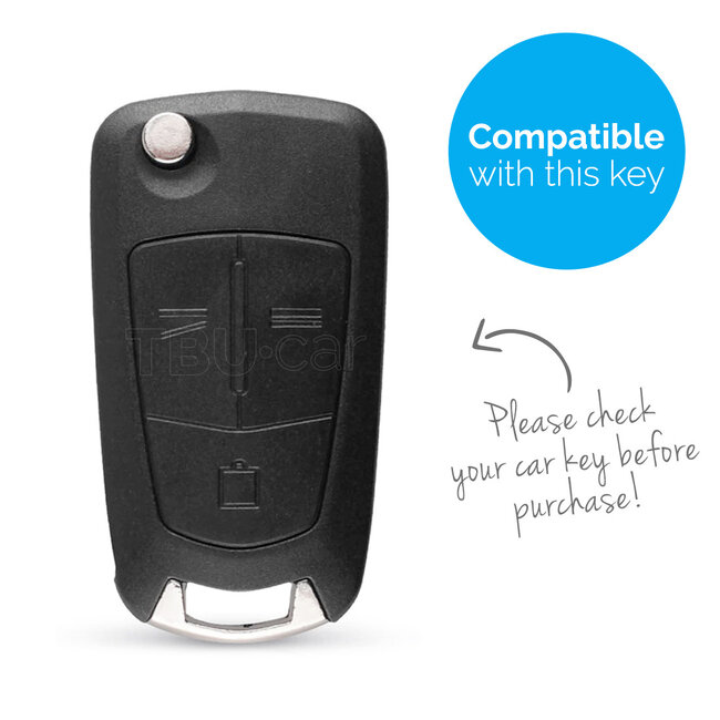 Capa para chave do carro compatível com Opel - Capa Protetora de Chave Remota de Silicone - Tampa Remota FOB - Rosa