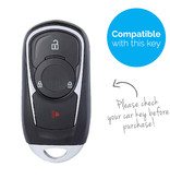 TBU car TBU car Car key cover compatible with Opel - Silicone Protective Remote Key Shell - FOB Case Cover - Black