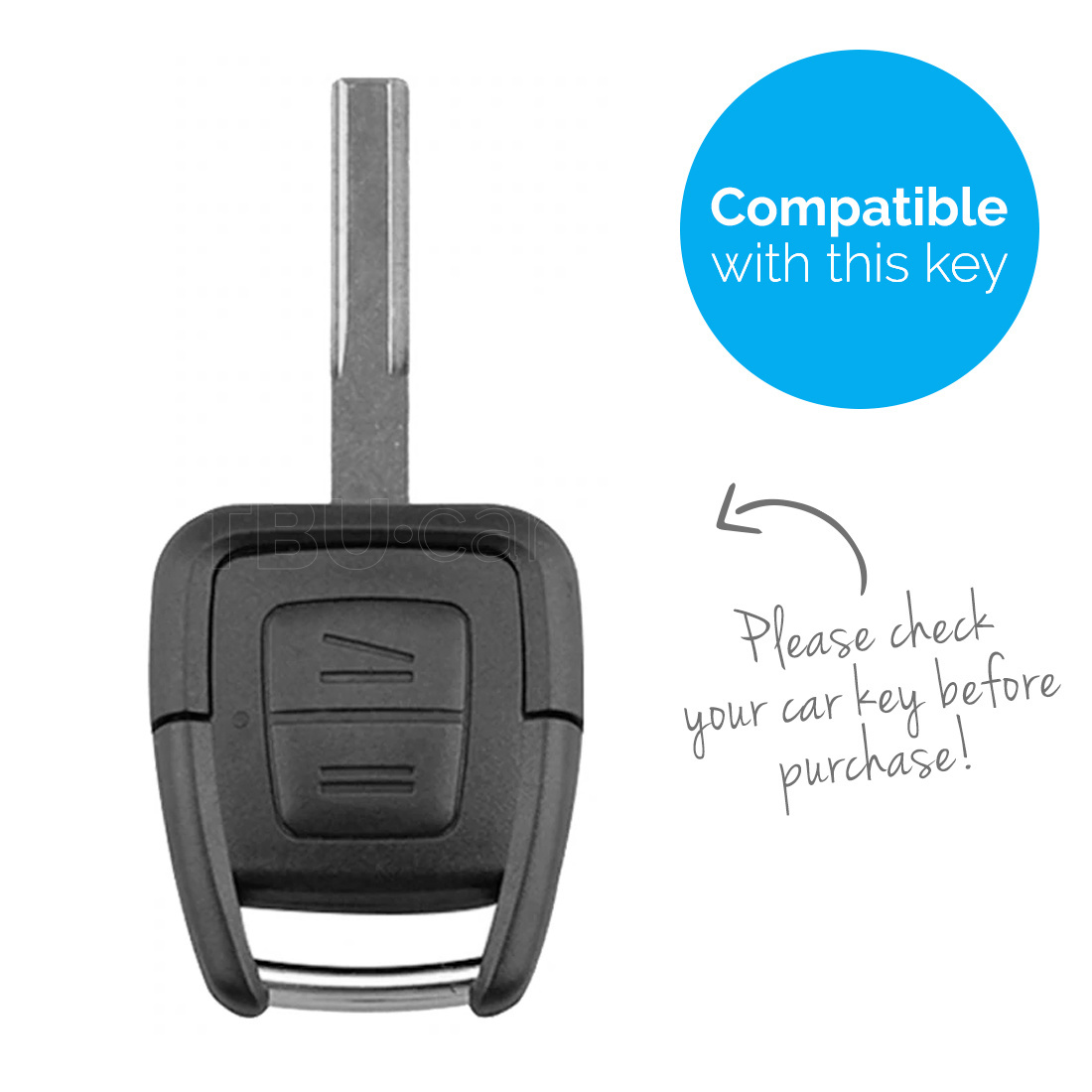 TBU car TBU car Cover chiavi auto compatibile con Opel - Copertura protettiva - Custodia Protettiva in Silicone - Rosa
