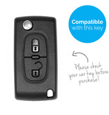 TBU car TBU car Cover chiavi auto compatibile con Peugeot - Copertura protettiva - Custodia Protettiva in Silicone - Blu
