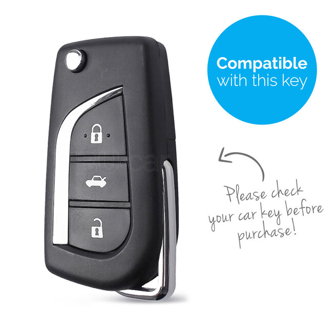 Car key cover compatible with Peugeot - Silicone Protective Remote Key Shell - FOB Case Cover - Pink