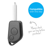 TBU car TBU car Sleutel cover compatibel met Peugeot - Silicone sleutelhoesje - beschermhoesje autosleutel - Lime groen