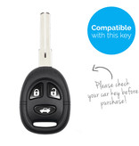 TBU car TBU car Car key cover compatible with Saab - Silicone Protective Remote Key Shell - FOB Case Cover - White