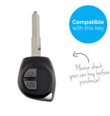 TBU car TBU car Cover chiavi auto compatibile con Suzuki - Copertura protettiva - Custodia Protettiva in Silicone - Celeste