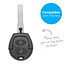 Capa para chave do carro compatível com VW - Capa Protetora de Chave Remota de Silicone - Tampa Remota FOB - Preto