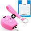 Funda Carcasa llave compatible con VW - Funda de Silicona - Cover de Llave Coche - Rosa