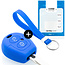 Capa para chave do carro compatível com Skoda - Capa Protetora de Chave Remota de Silicone - Tampa Remota FOB - Azul