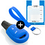 Capa para chave do carro compatível com Saab - Capa Protetora de Chave Remota de Silicone - Tampa Remota FOB - Azul