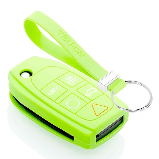 Capa para chave do carro compatível com Volvo - Capa Protetora de Chave Remota de Silicone - Tampa Remota FOB - Fosforescente