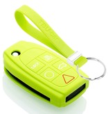 TBU car TBU car Sleutel cover compatibel met Volvo - Silicone sleutelhoesje - beschermhoesje autosleutel - Lime groen