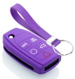 TBU car TBU car Housse de Protection clé compatible avec Volvo - Coque Cover Housse étui en Silicone - Violet