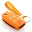 Capa para chave do carro compatível com Volvo - Capa Protetora de Chave Remota de Silicone - Tampa Remota FOB - Laranja